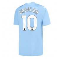 Manchester City Jack Grealish #10 Domáci futbalový dres 2023-24 Krátky Rukáv